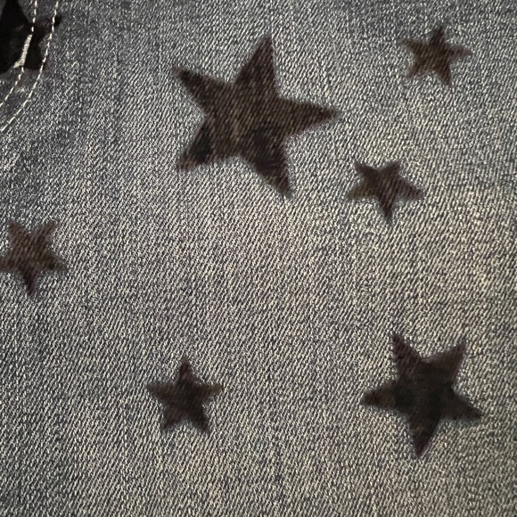 Current/Elliott The Stiletto Star Jeans in Flocked Star, 27 - Picture 3 of 6